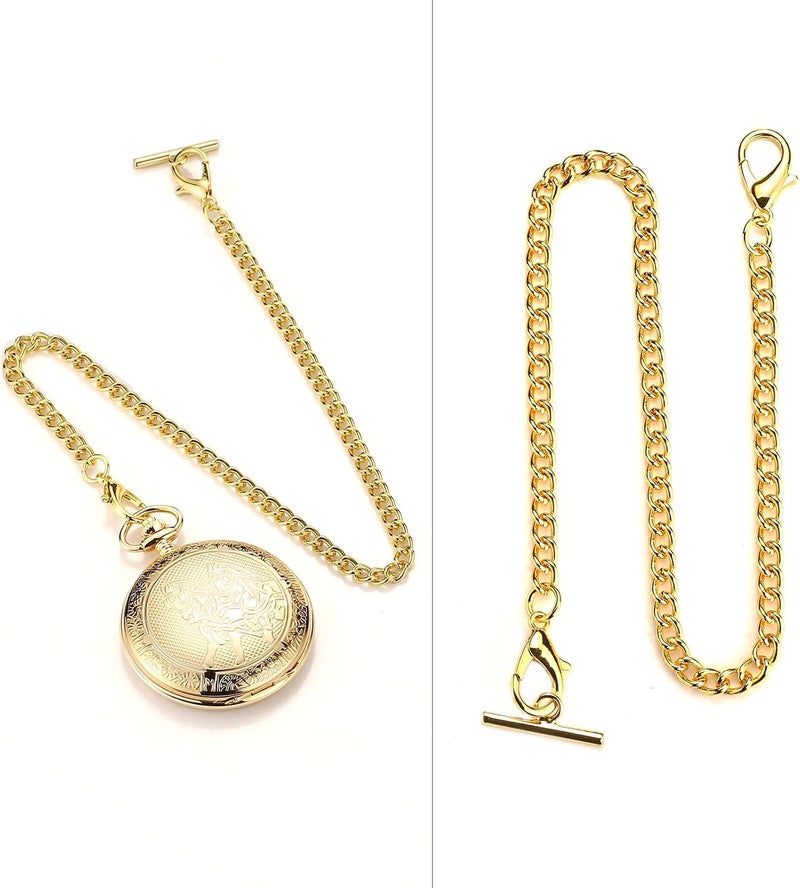 BoShiYa Pocket Watch Chains for Men Vintage Metal Albert Vest Chain Accessories/Color: Gold/Silver/Black/Bronze - Image 2